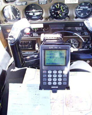 GPS auf dem Steuerhorn