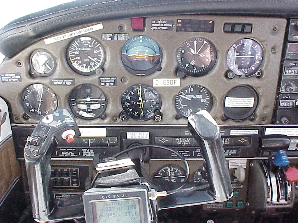 Panel Piper Arrow III - Pilotenseite