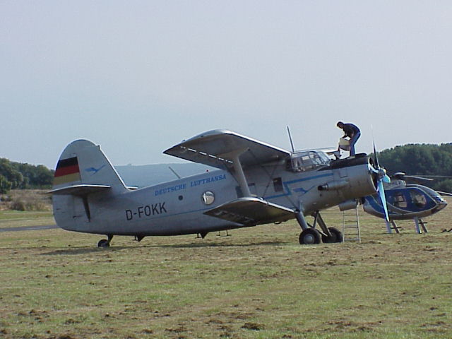  Antonov An-2 D-FOKK der Classic Wings in den Farben der 'Deutschen Lufthansa-Ost'