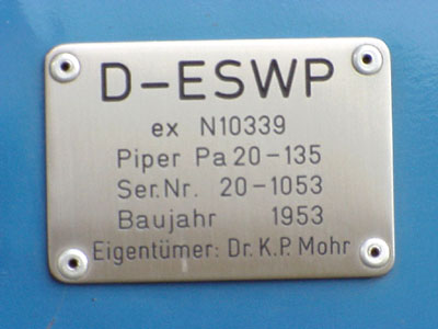 Piper PA"=-135