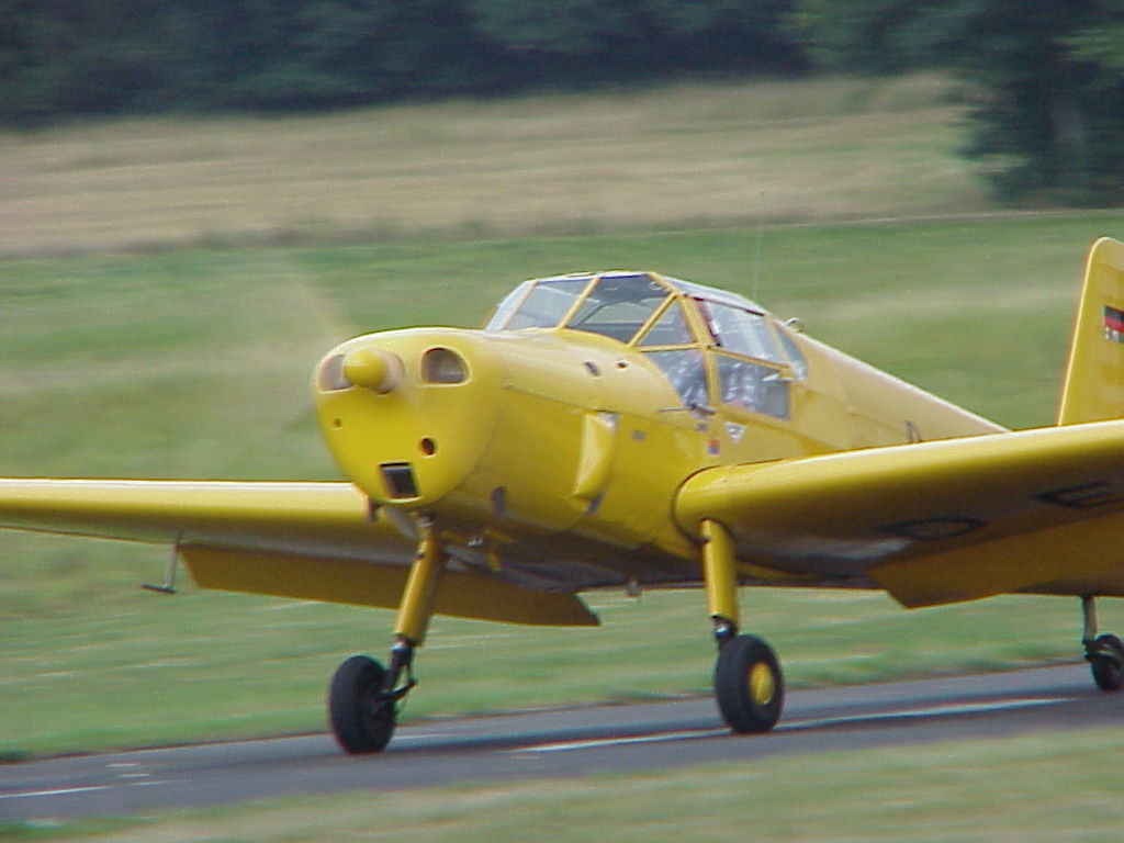 B�cker Bue 181 Bestmann D-EEXE und D-EGBA=2 von 5 noch in Europa fliegenden Maschinen